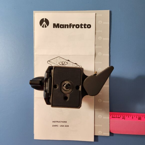 Manfrotto 234RC Swivel Tilt Monopod Head with Quick Release Camera Plate - Picture 8 of 8